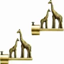 Kora Antique Finish Giraffe Curtain Bracket (Pack Of 2 Pcs)