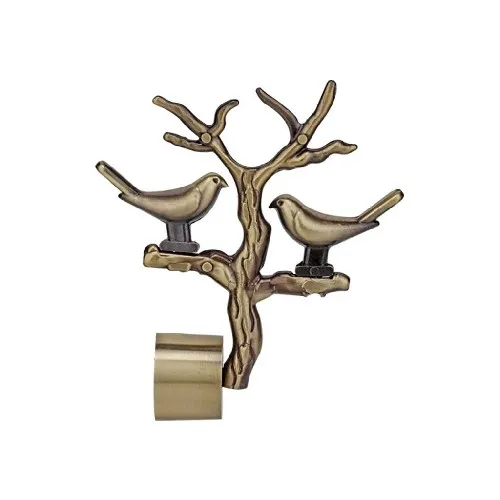 Kora Antique Finish 2 Birds Curtain Bracket (Pack Of 2pcs)