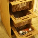 MH Groove Wicker Baskets Brown ( For 450 mm & 600 mm Cabinet )