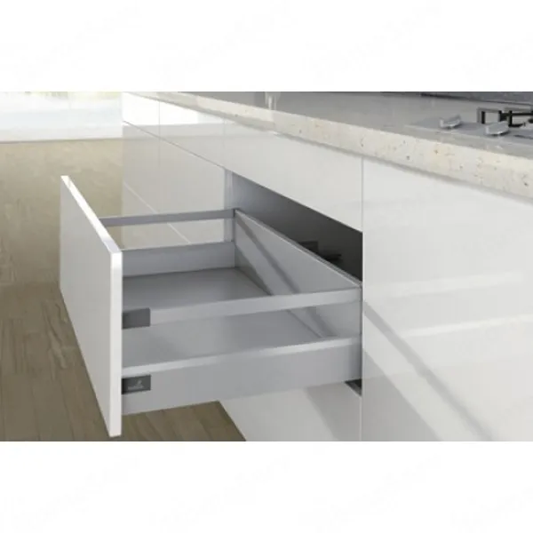 Hettich ArciTech 500 mm Drawer Set, Silver, 40 Kg (Hettich ArciTech 500 mm Drawer Set, Silver, 40 Kg, 94 mm (Regular) Item code: 92)