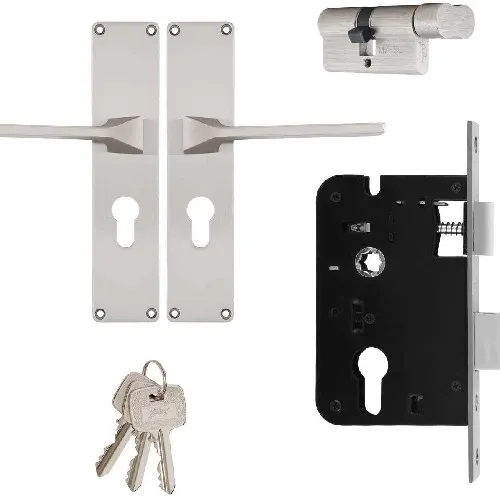 5992 'Godrej Mortise Lock NEH 16 200 mm Door Handle With Lock Set  1CK