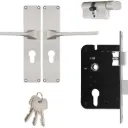 5992 'Godrej Mortise Lock NEH 16 200 mm Door Handle With Lock Set  1CK
