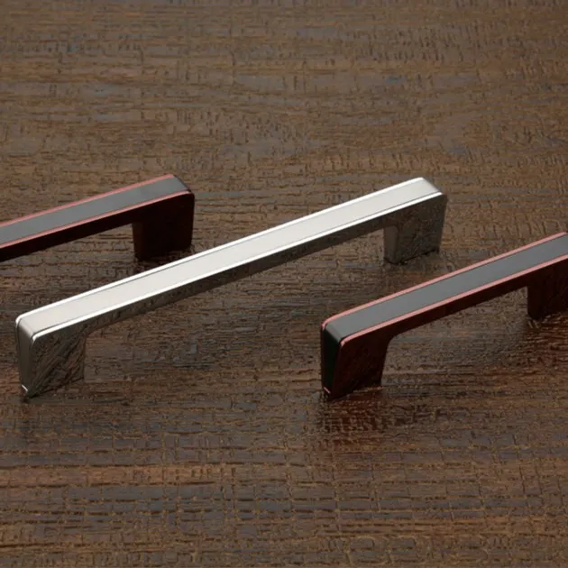 STARRS Cabinet Handle EM-102 SS+CP & Grey+Rose Gold Finish