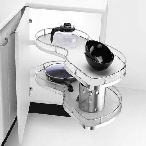 Olive Soft Close Swing Tray Royal Series  (S.S) (815×400 × (600-700)mm -Left)