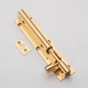 T.S Gold PVD finish  Brass Marble Square 10mm Heavy Tower Bolt  for Wardrobe