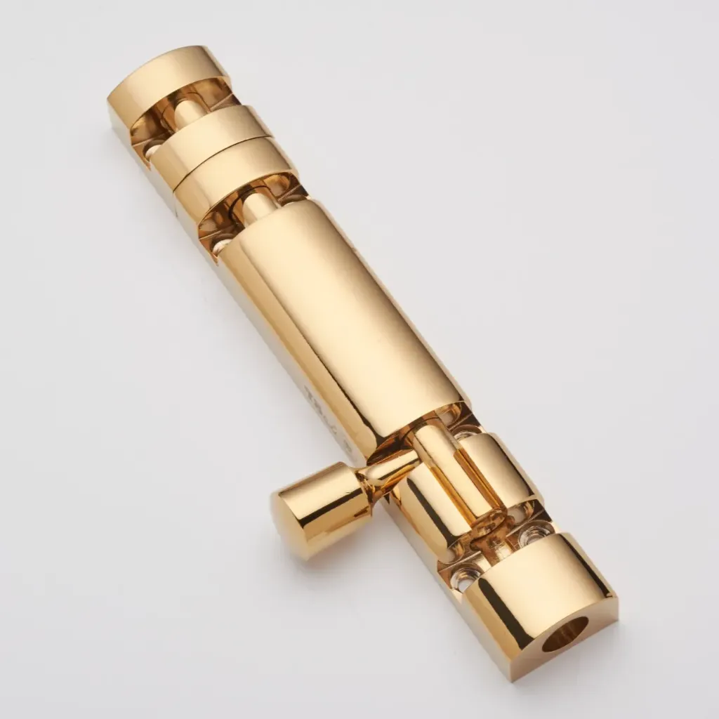 TS Gold Brass Xylo Tower Bolt PVD Gold Finish Xylo Tower Bolt 8 mm -Medium