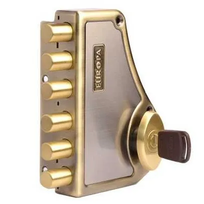 Europa H341 Hexa Bolt Main Door Lock With 6 Dead Bolt 6 Axes Smart Key