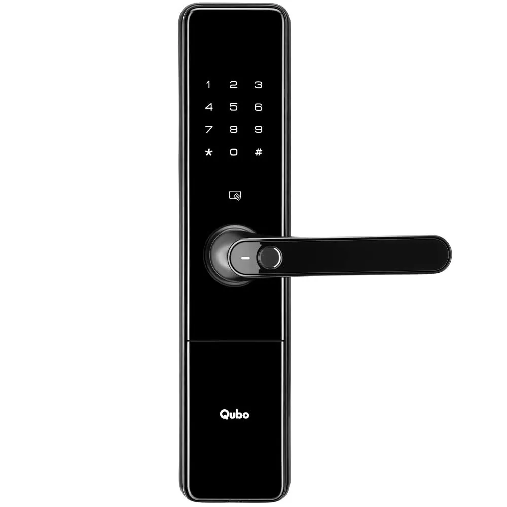 QUBO Smart Door Lock Ultra with 5-Way Unlocking (Black) & (COPPER) (BLACK)