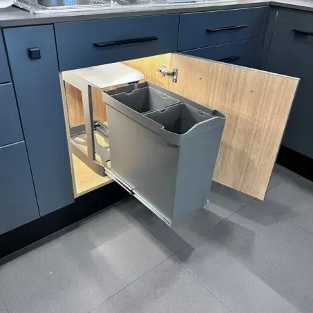 EBCO Auto Pull Out Double Waste Bin - 28 Litres ( APDWB-28)